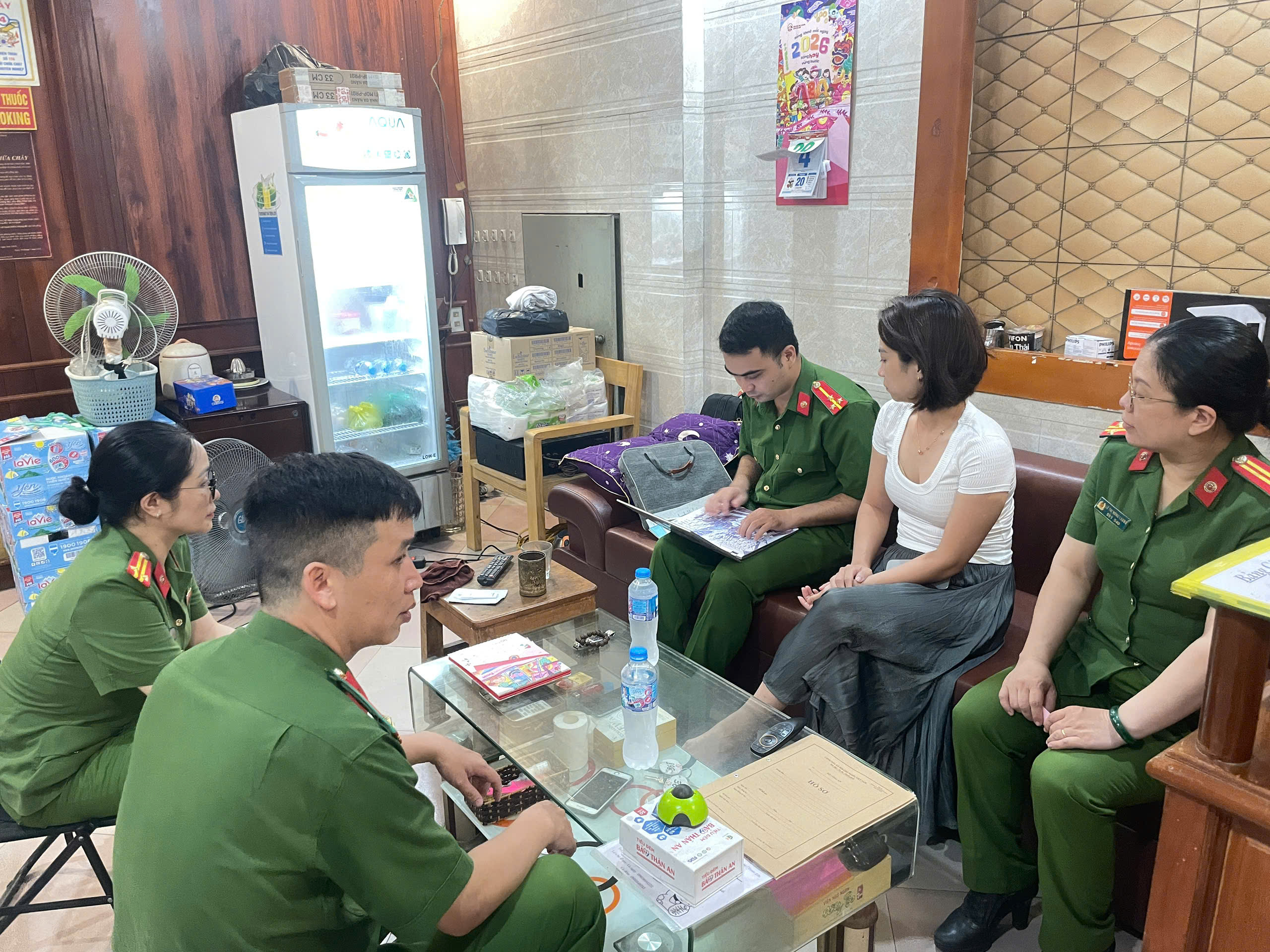 Công an phường An Biên: Tuyên truyền pháp luật đến các cơ sở kinh doanh ngành, nghề đầu tư kinh doanh có điều kiện về an ninh trật tự.